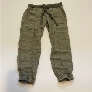 HEI HEI Anthropologie Olive Green Joggers
